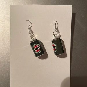 3/$20 handmade beer can earrings